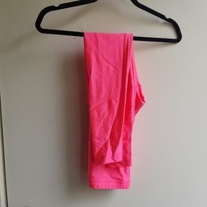 Hot neon pink shimmer/iridescent leggings